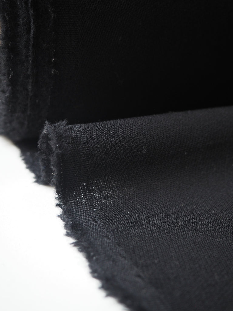 Black Wool Crepe