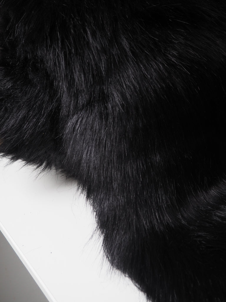 Black Long Faux Fur