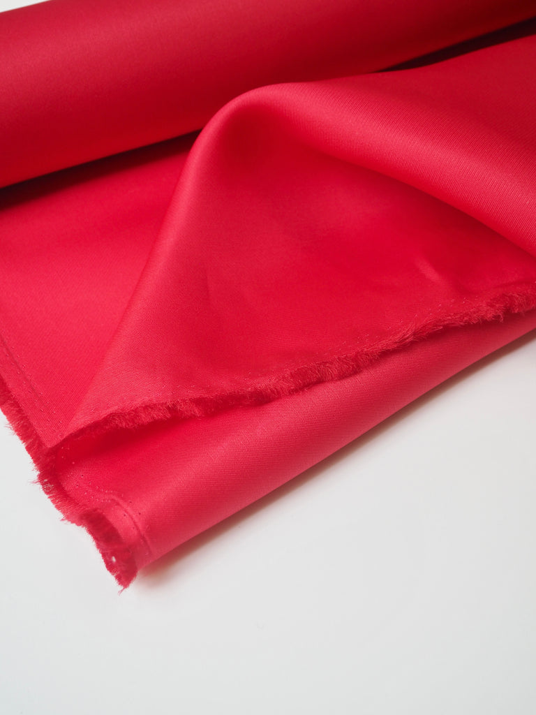 Bright Ruby Silk Gazar