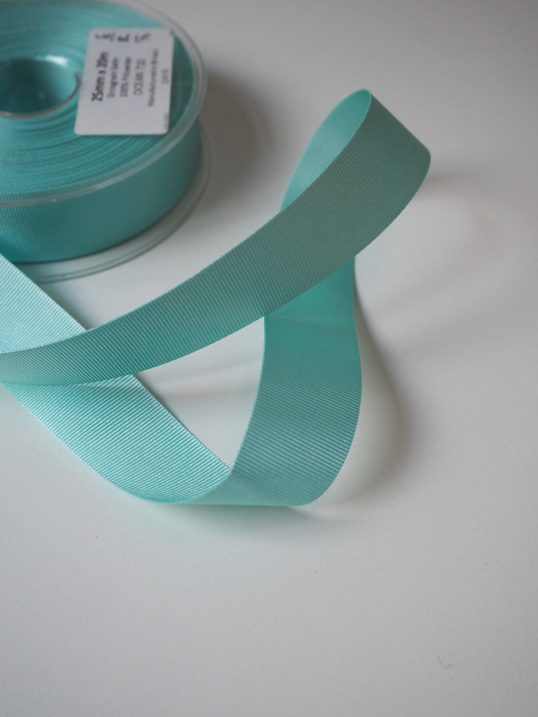 Ocean Grosgrain Ribbon 25mm