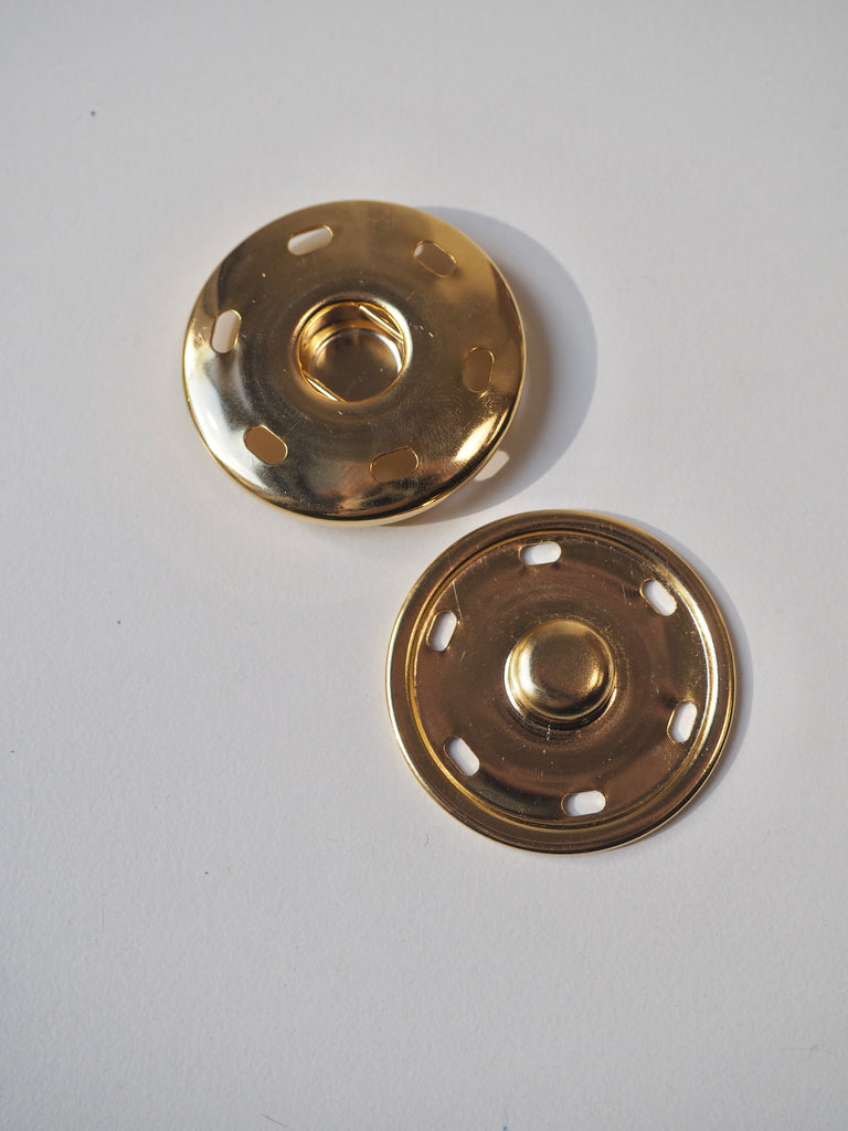 Gold Extra Large Press Studs 42mm