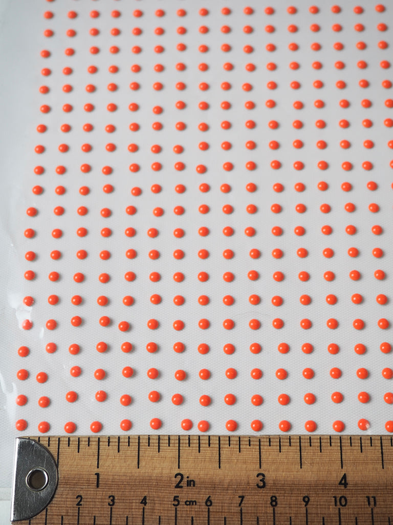 Neon Orange Dot Hotfix Sheet 4mm