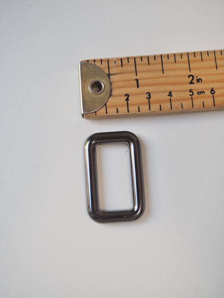Gunmetal Rectangle Ring 42mm