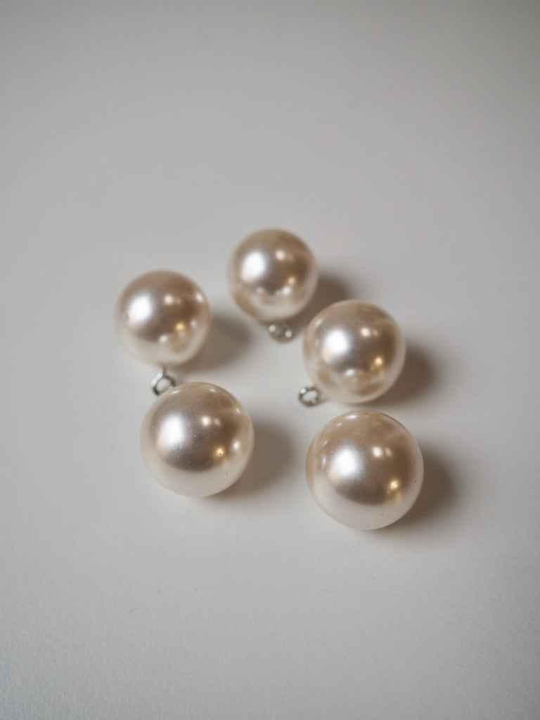 Faux Pearl Shank Buttons 20mm/32L