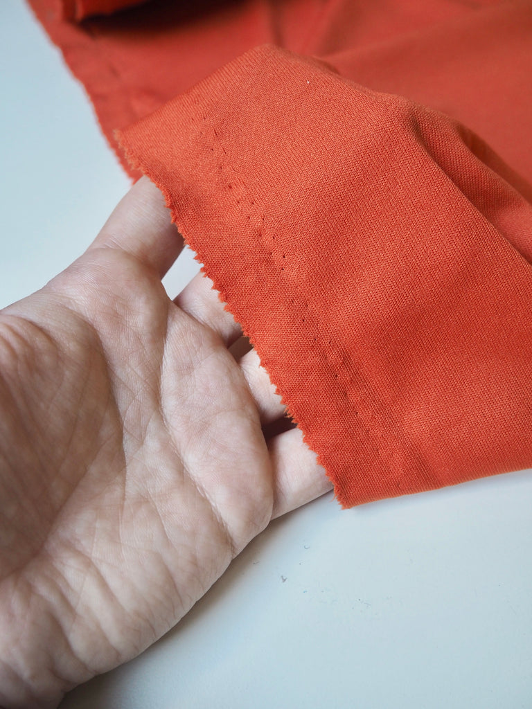 Orange Interlock Jersey