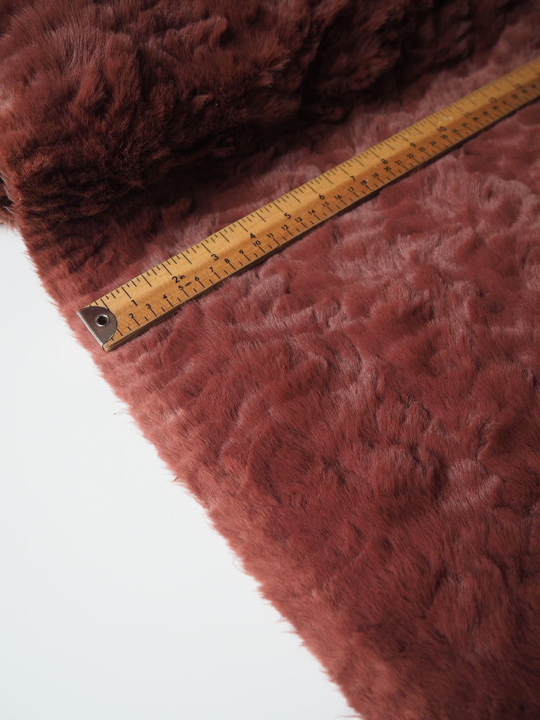 Dusty Pink Faux Fur