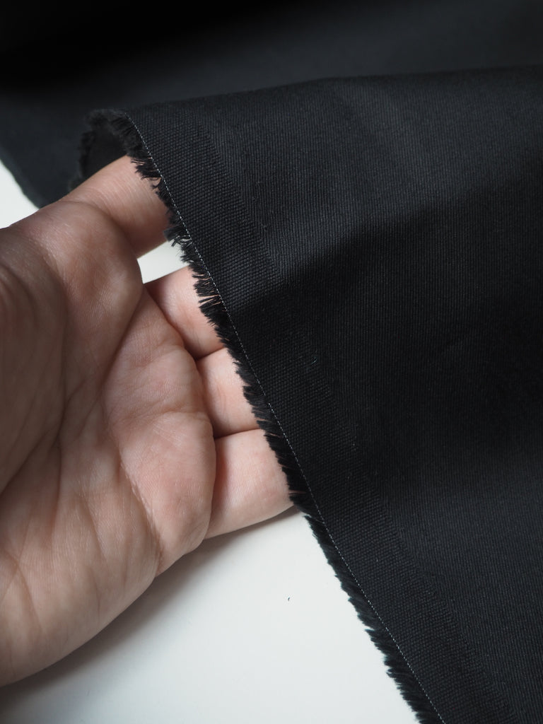 Black Cotton Twill 215gsm
