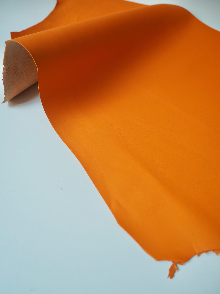 Orange Thick Calfskin