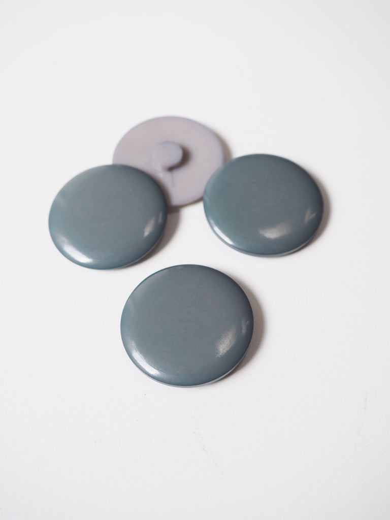 Blue Dome Shank Button 28mm