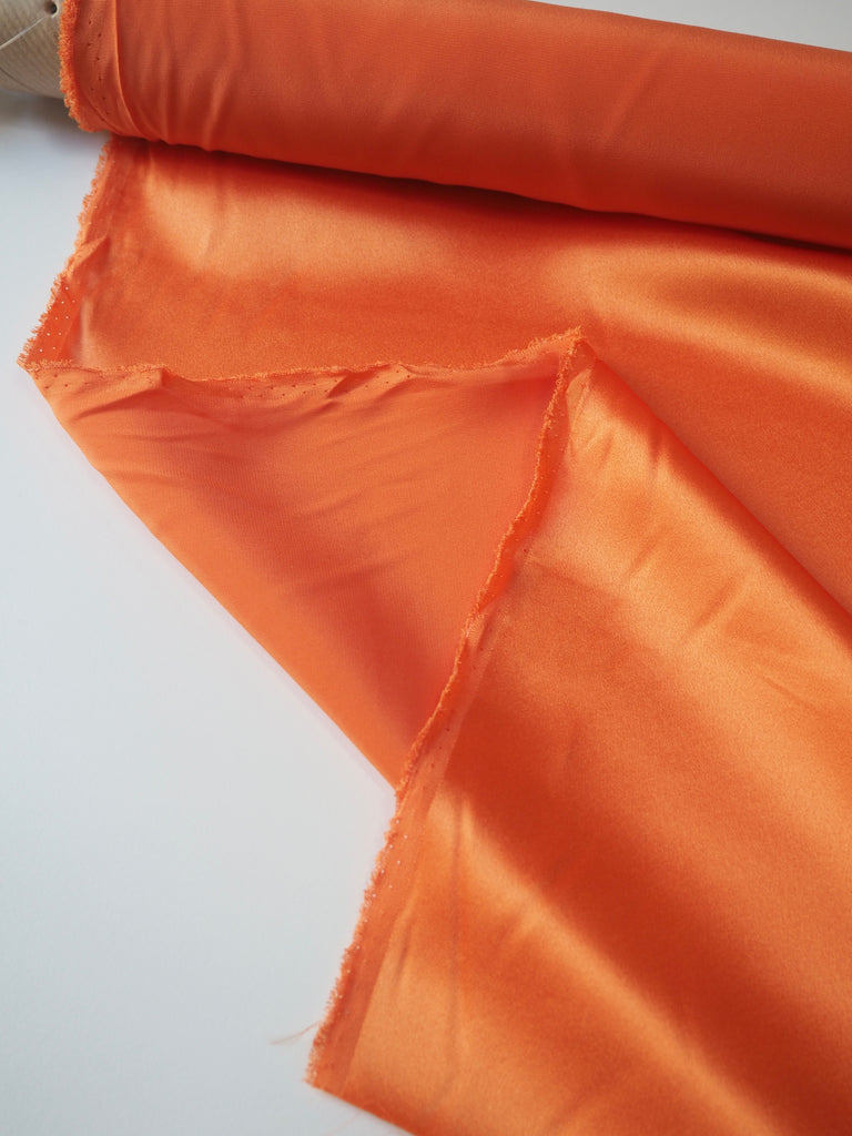 Orange Silk Charmeuse