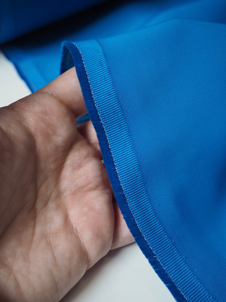 Electric Blue Viscose Sateen