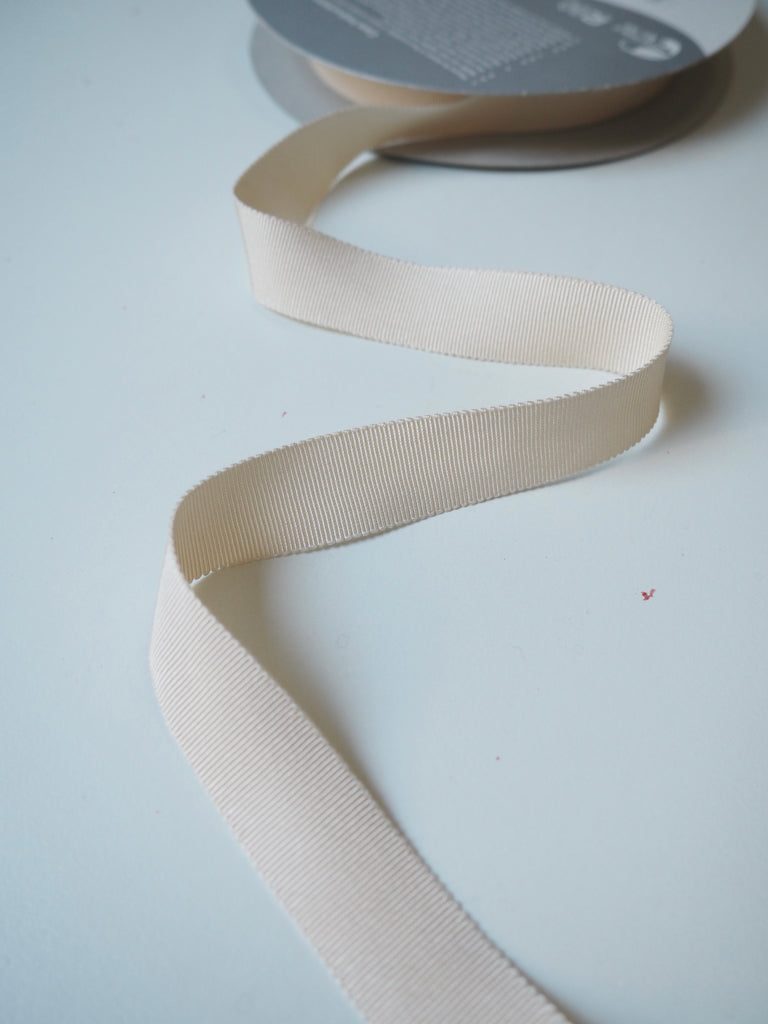 Shindo Cream Grosgrain Ribbon 18mm