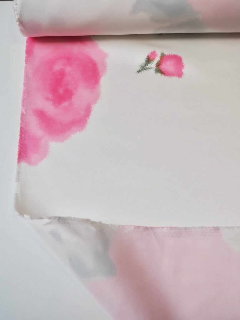 Pink Warp Rose Satin