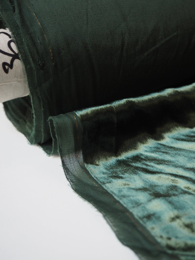 Green Silk/Viscose Velvet