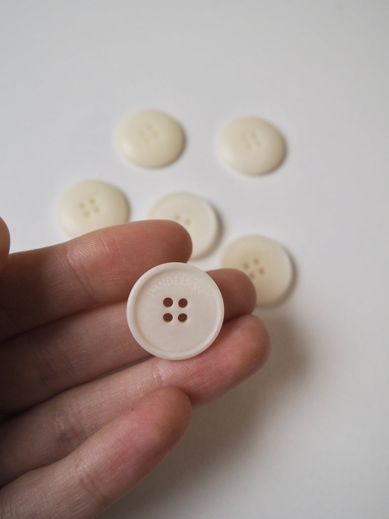 Natural Corozo Branded Rimmed Buttons 20mm/32L