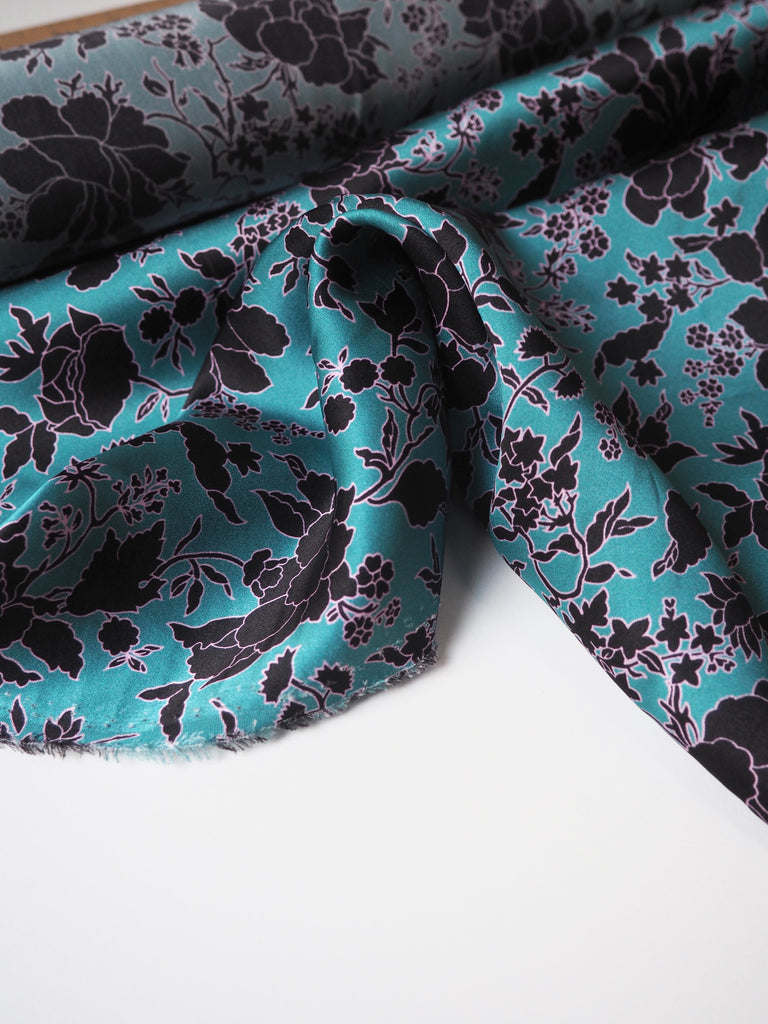 Liberty Turquoise Christelle Silk Satin