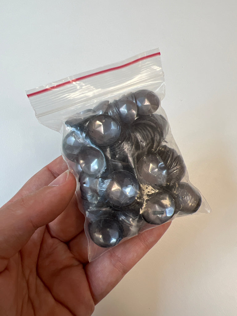 Steel Blue Domed Sequins 27g