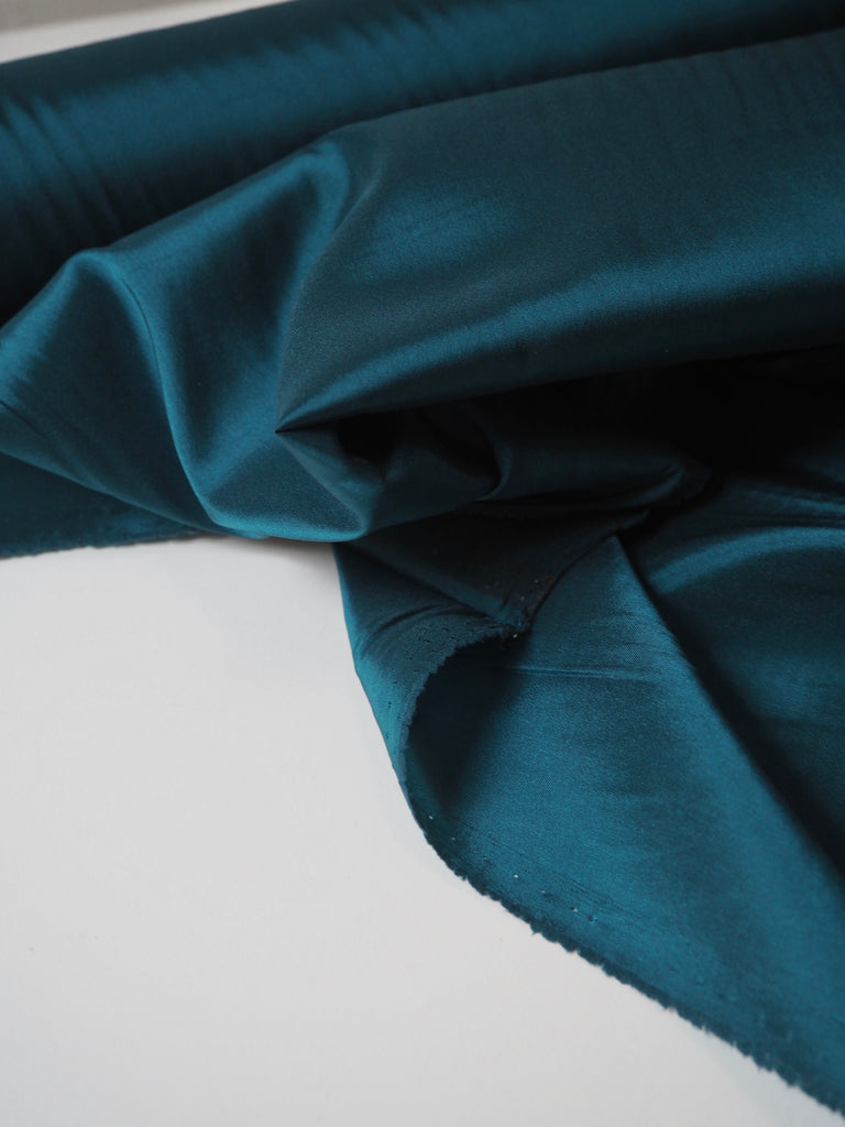 Teal Stretch Acetate Satin Lining
