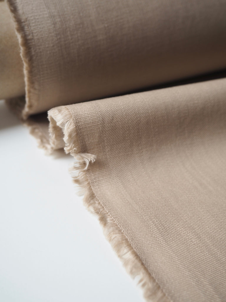 Beige Soft Cotton Twill