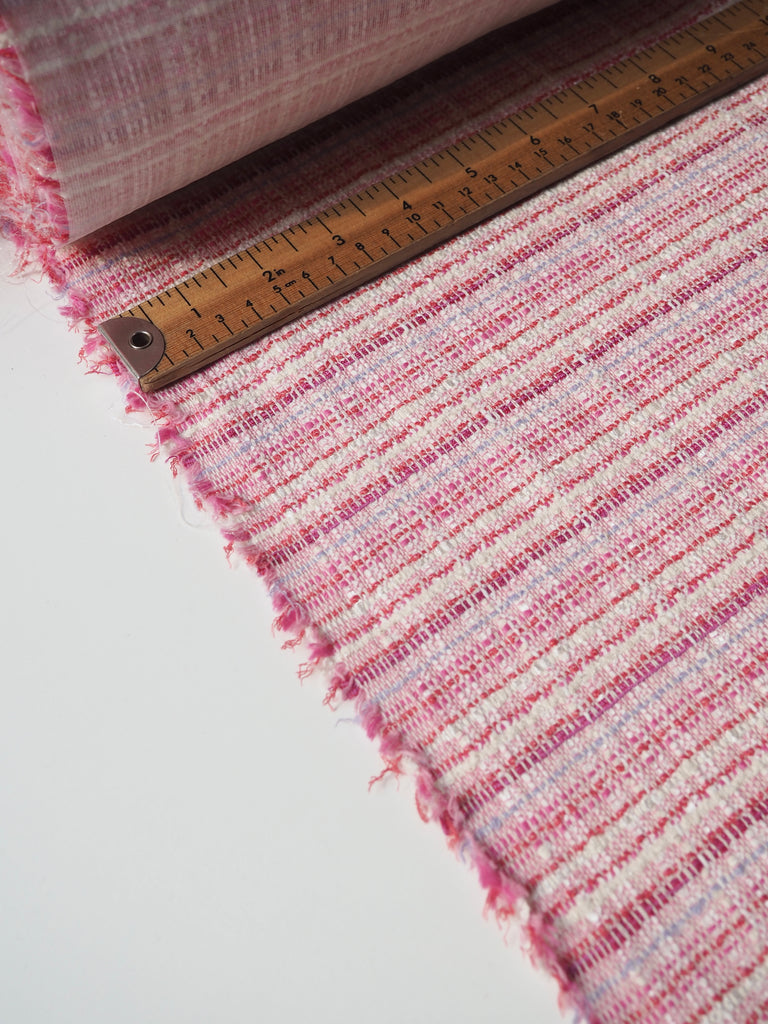 Sweet Pink Interfaced Cotton Tweed