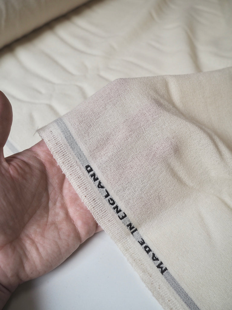 Cream Wool Crepe