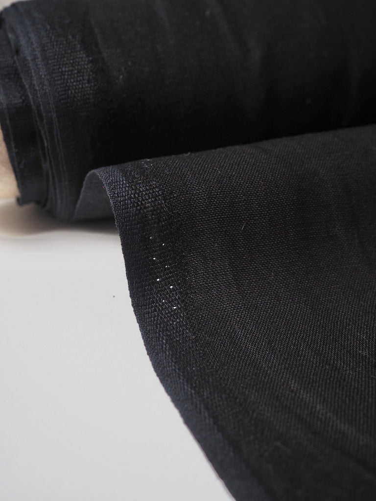 Black Mediumweight Linen