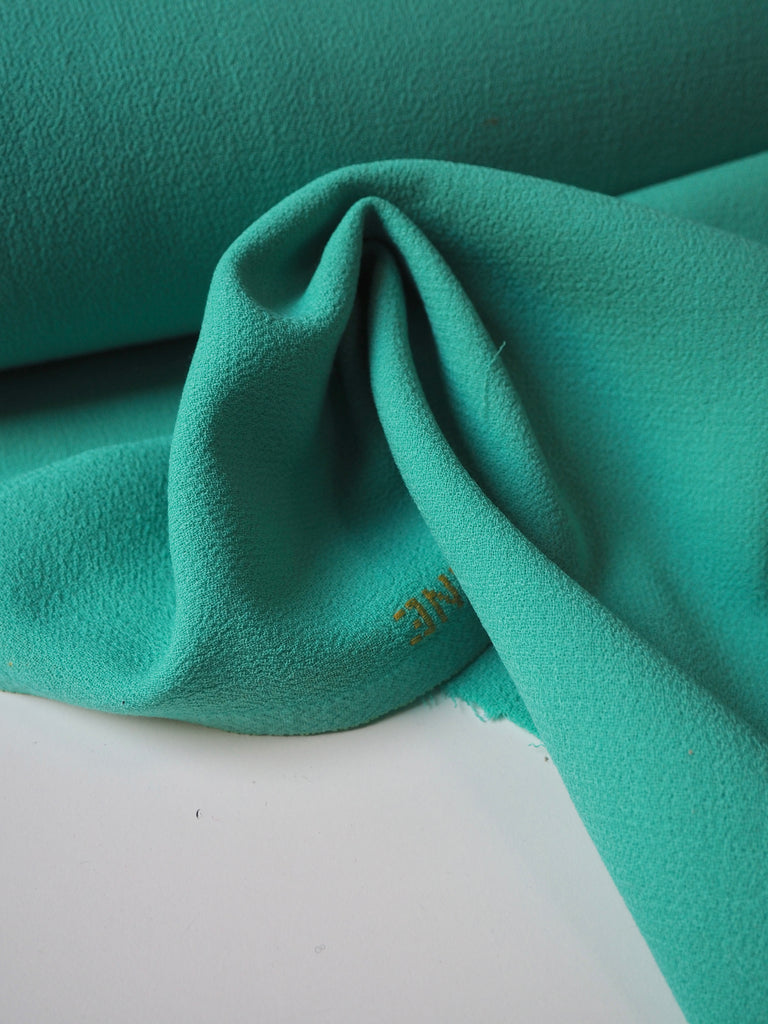 Soft Turquoise Double Wool Crepe