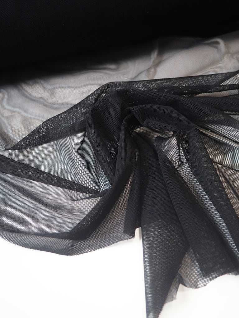 Black Stretch Mesh