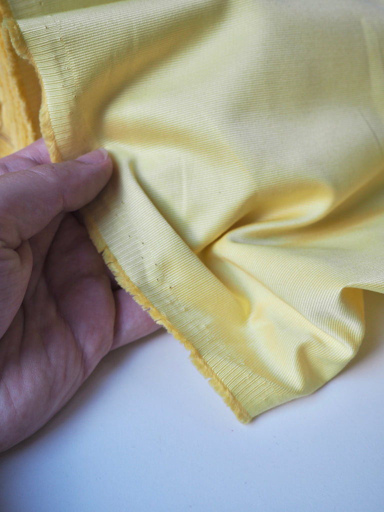 Lemon Satin Viscose Faille