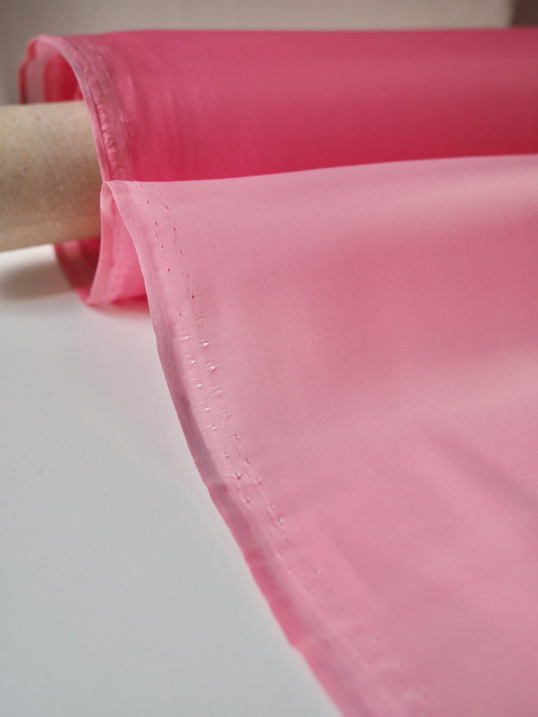 Bright Pink Sateen Organza