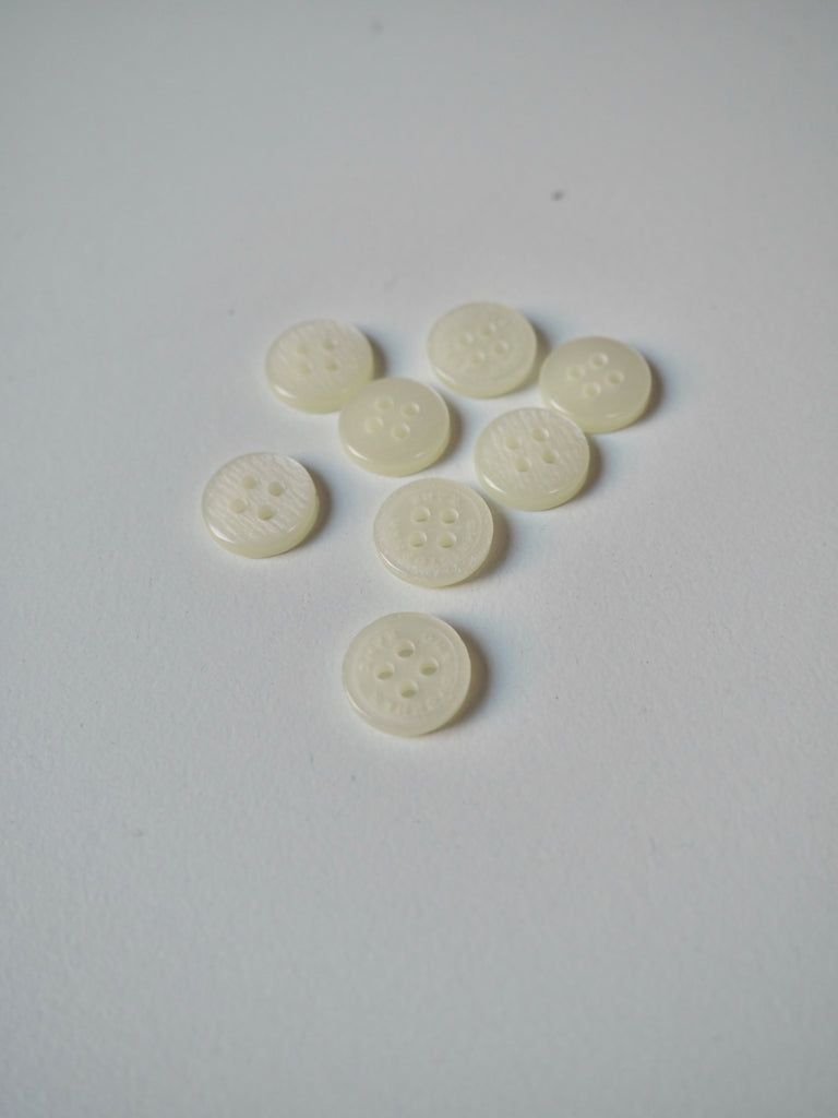 Branded Cream Buttons 11mm