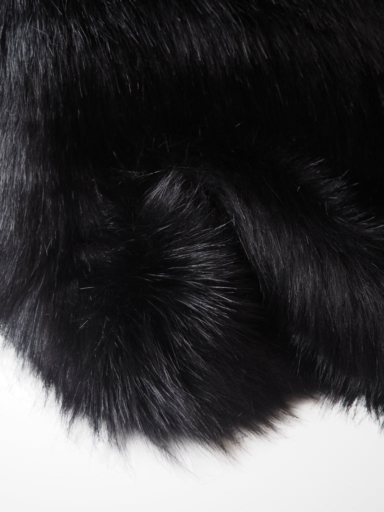 Black Long Faux Fur