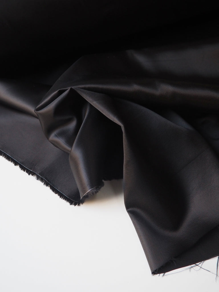 Black Viscose Satin Lining