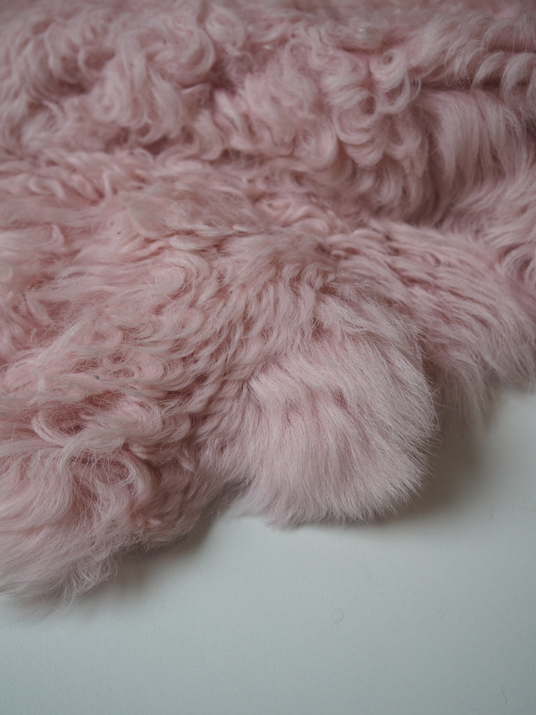 Pink Lamb Shearling