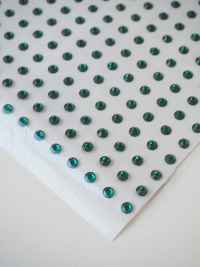 Swarovski Emerald Xilion Rose Crystal Hotfix Sheet 5mm