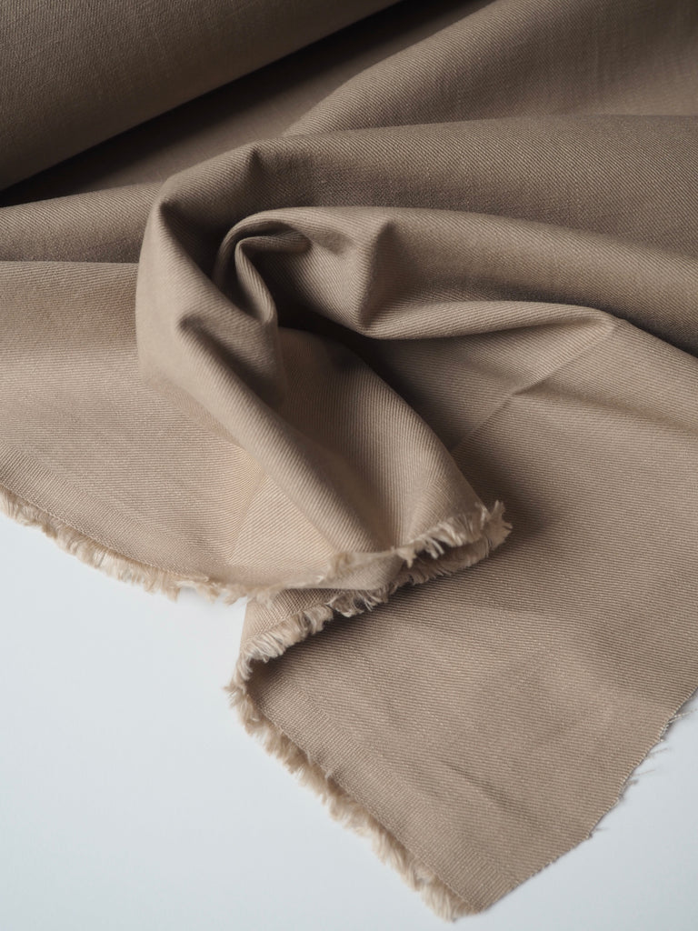 Beige Soft Cotton Twill