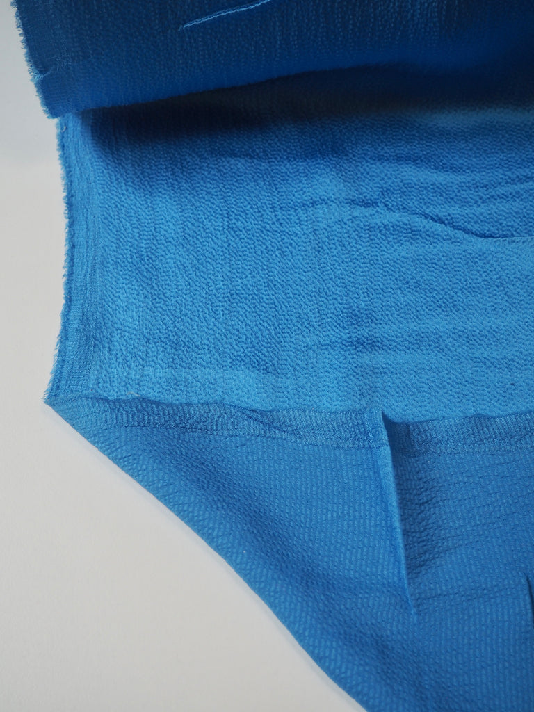 Azure Hammered Silk Satin