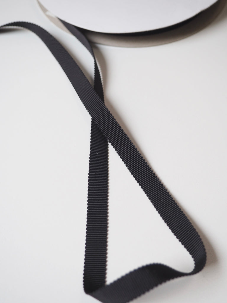 Black Grosgrain Ribbon 9mm