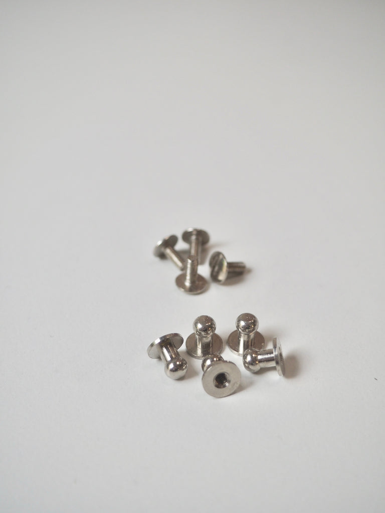 Silver Sam Browne Studs 8mm