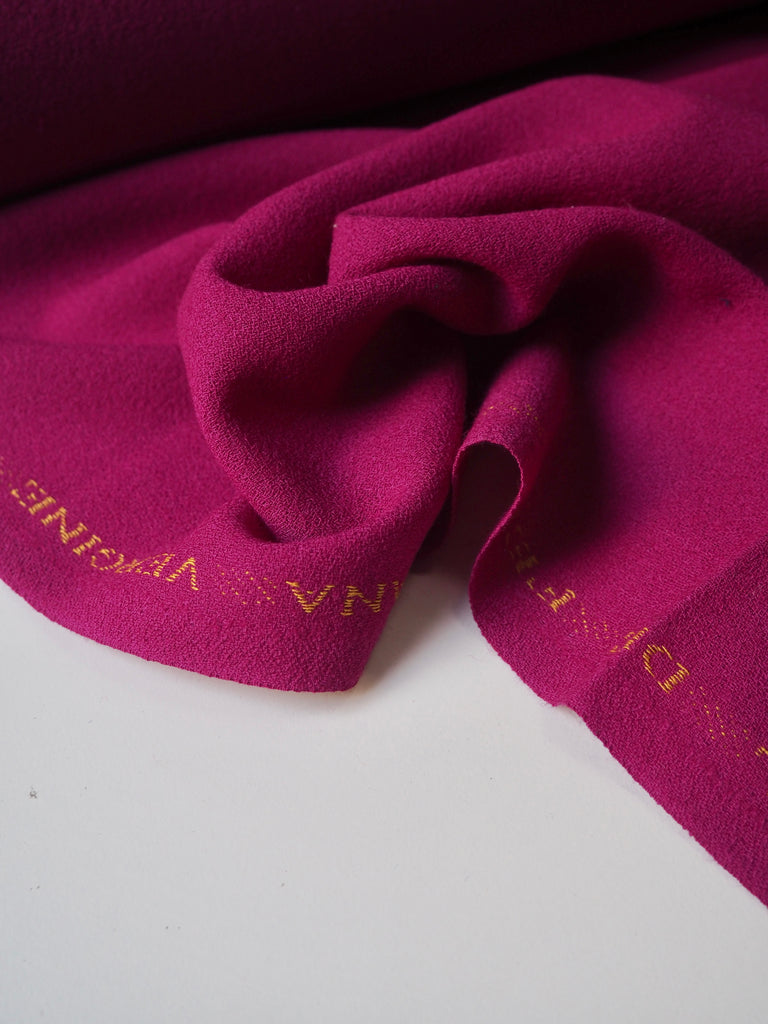 Magenta Wool Crepe