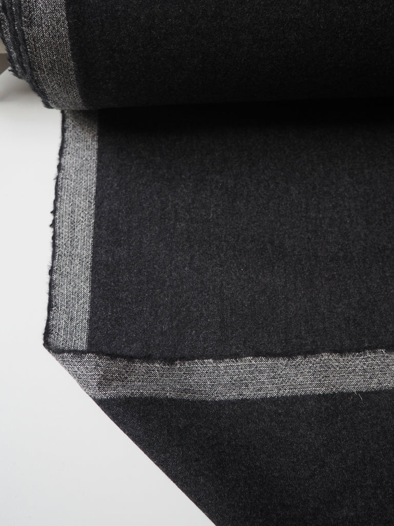Charcoal Wool Flannel
