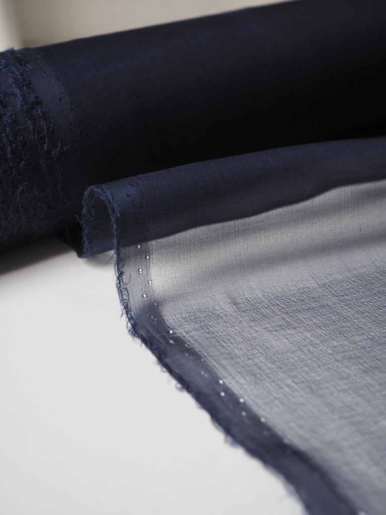 Midnight Silk Chiffon