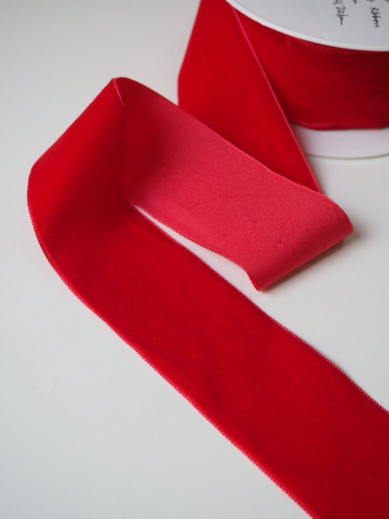 Red Velvet Ribbon 50mm