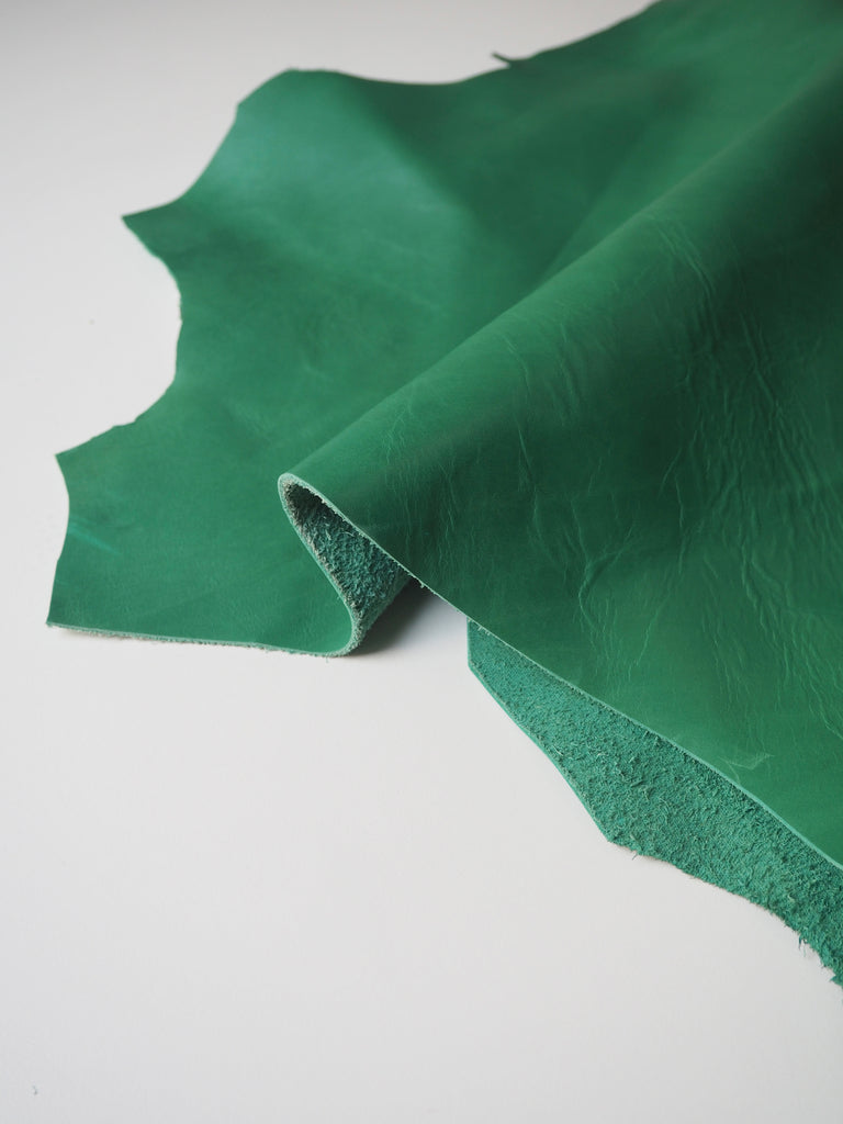 Green Smooth Cowhide