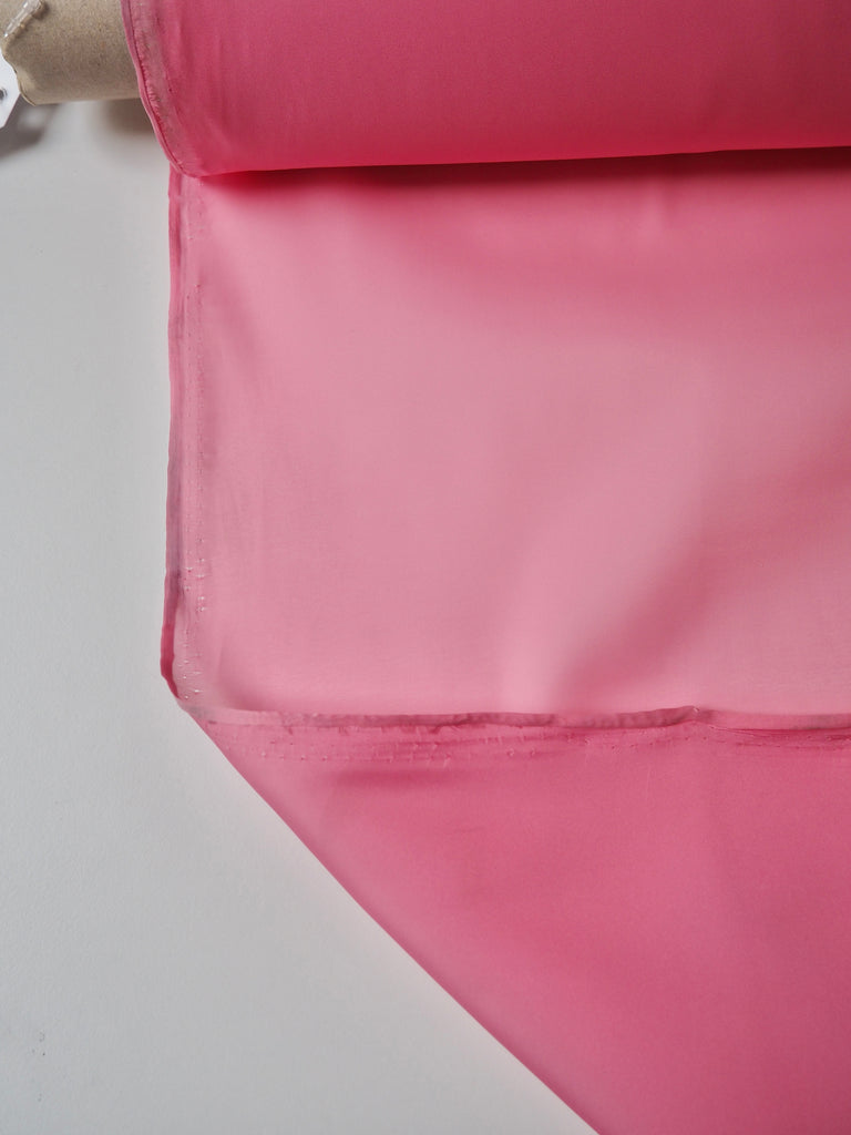 Bright Pink Sateen Organza