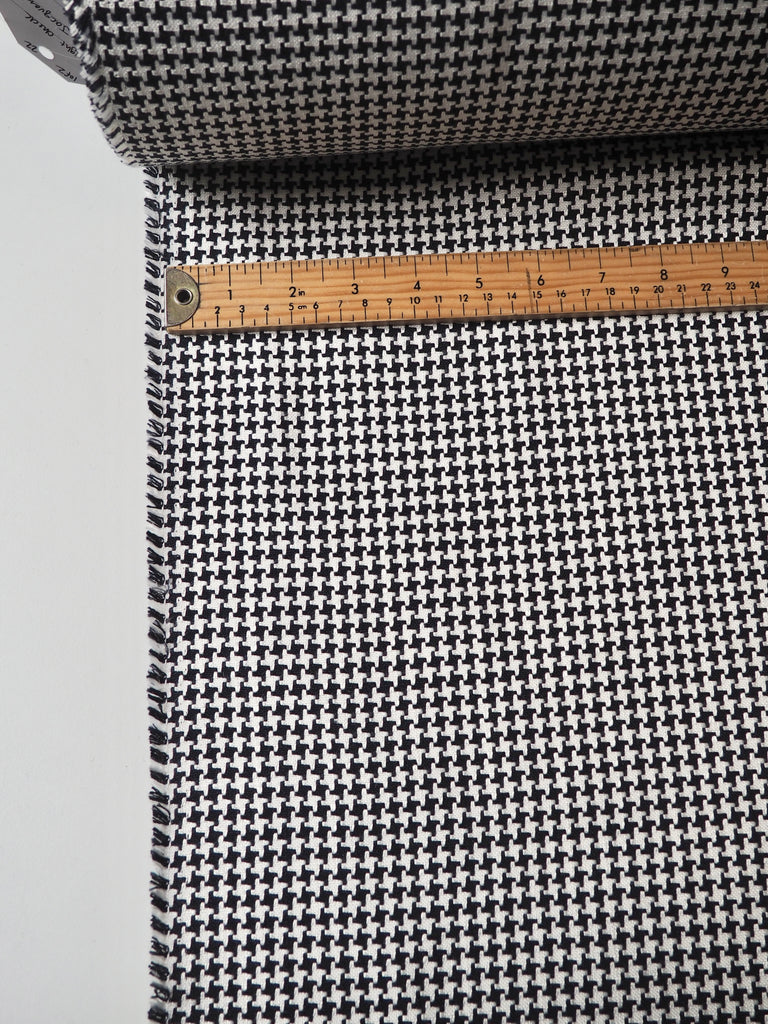 Midnight Check Viscose Jacquard