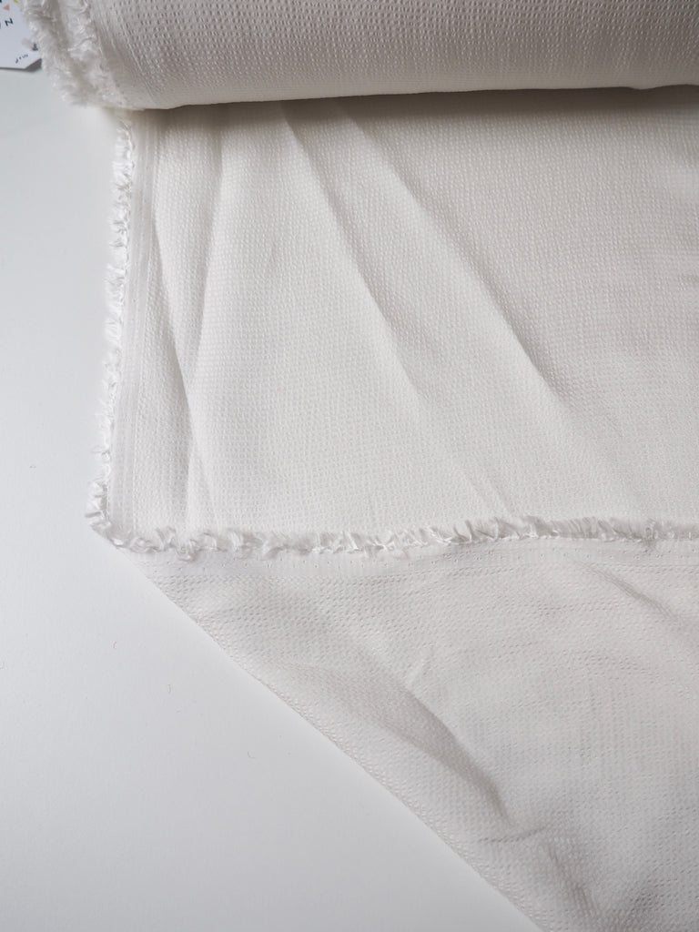 White Hammered Viscose Satin