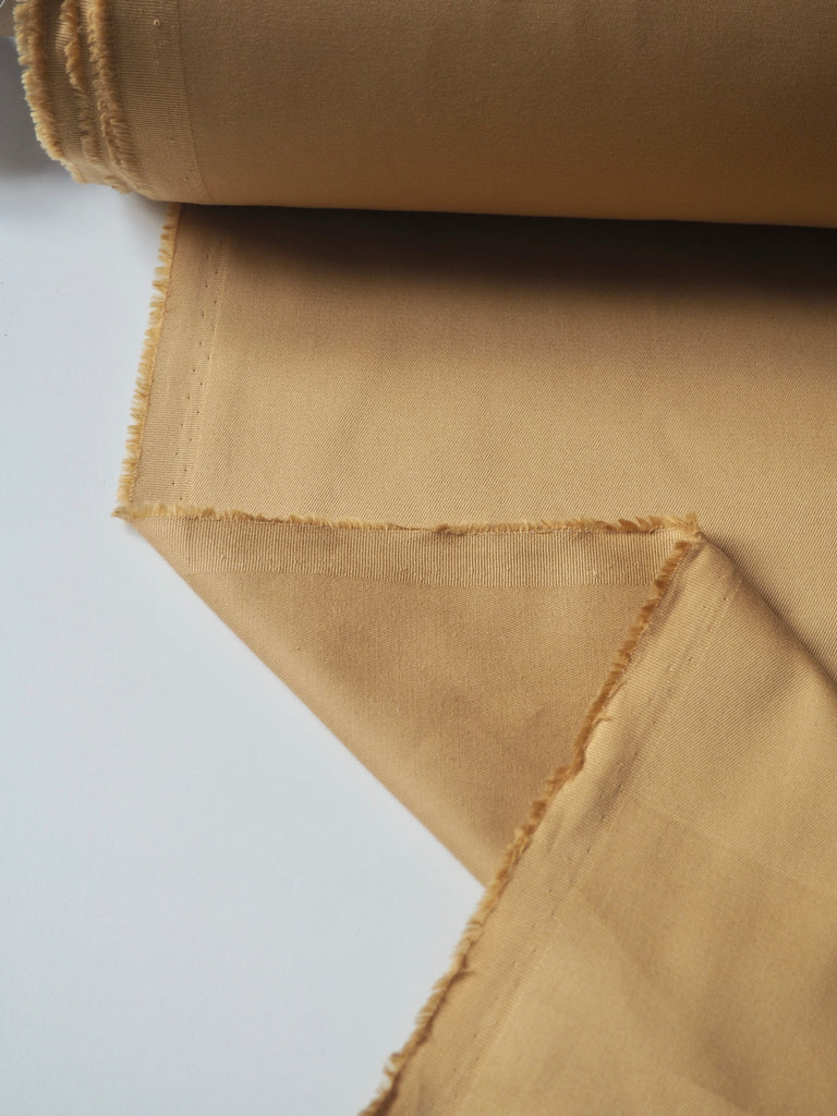 Caramel Stretch Cotton Twill 215gsm