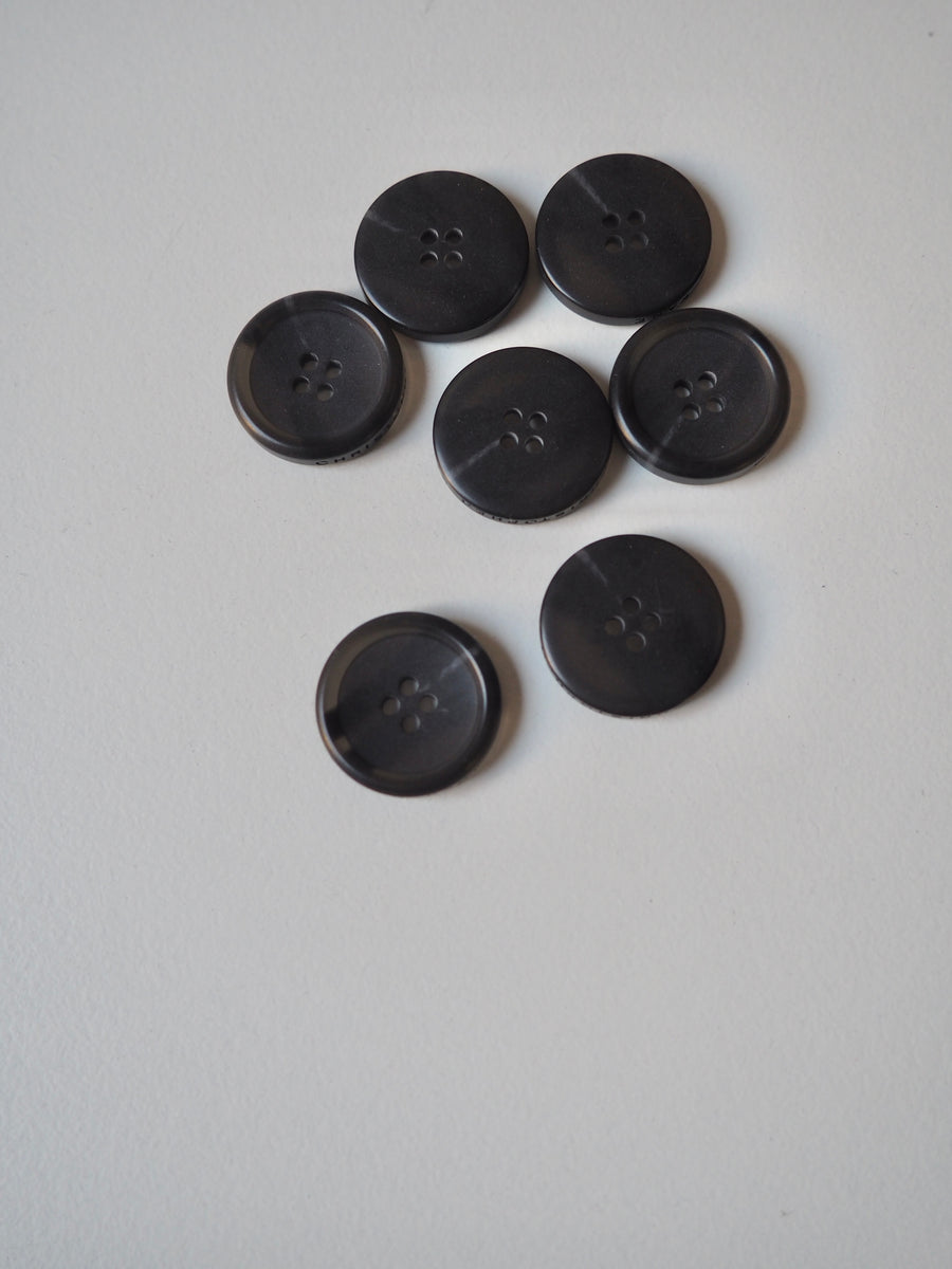 Branded Dark Faux Horn Buttons 17mm – The New Craft House