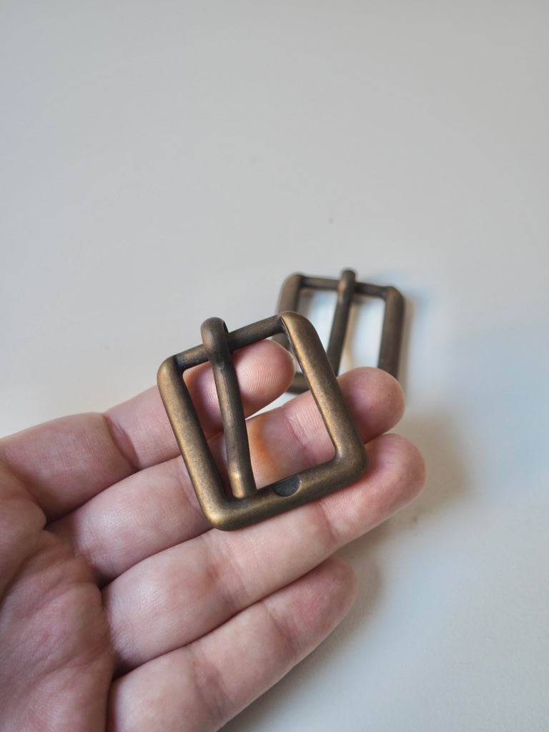 Antique Brass Buckle 45mm